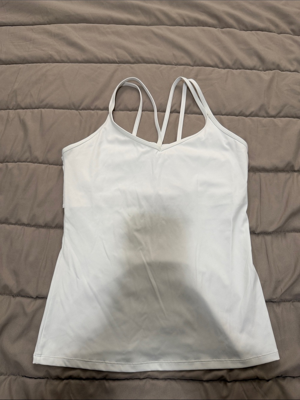 Zyia Classic White Double-Strap Camisole Tank